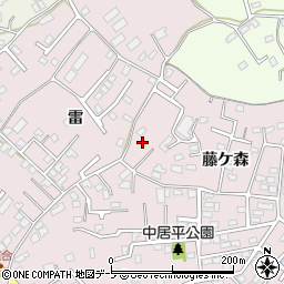青森県八戸市中居林藤ケ森12-17周辺の地図