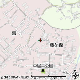 青森県八戸市中居林藤ケ森11-12周辺の地図