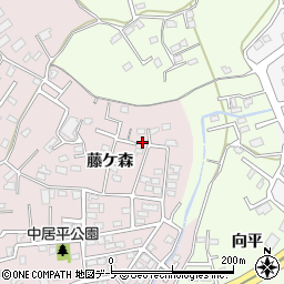 青森県八戸市中居林藤ケ森2-7周辺の地図
