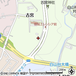 青森県八戸市沢里古宮周辺の地図