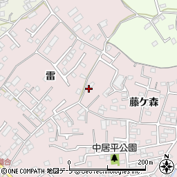 青森県八戸市中居林藤ケ森12-8周辺の地図