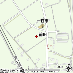青森県八戸市櫛引前田周辺の地図