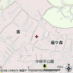 青森県八戸市中居林藤ケ森12-15周辺の地図