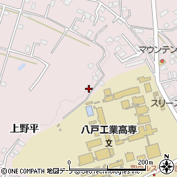 青森県八戸市田面木上野平43-4周辺の地図