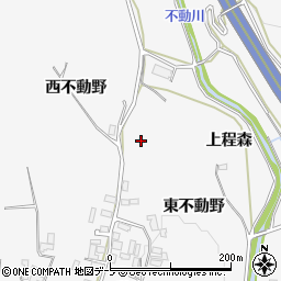 青森県平川市碇ヶ関古懸不動野萢沢周辺の地図