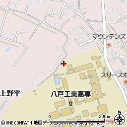 青森県八戸市田面木上野平43周辺の地図