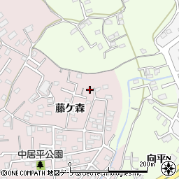 青森県八戸市中居林藤ケ森2-8周辺の地図