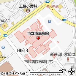 ファミリーマート八戸市立市民病院店周辺の地図