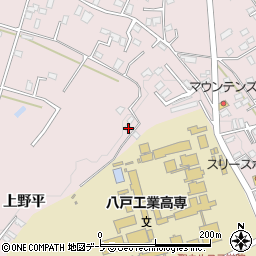 青森県八戸市田面木上野平43-12周辺の地図