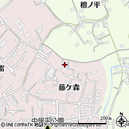 青森県八戸市中居林藤ケ森10-14周辺の地図