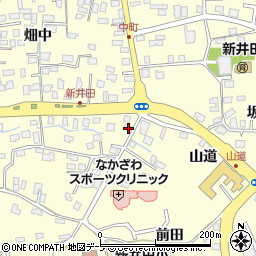 青森県八戸市新井田横町22周辺の地図