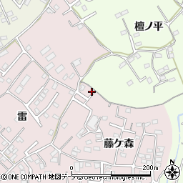 青森県八戸市中居林藤ケ森11-22周辺の地図