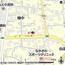 青森県八戸市新井田横町12周辺の地図