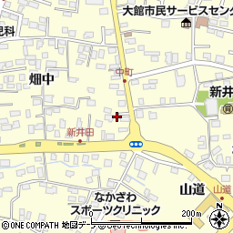 青森県八戸市新井田中町45周辺の地図