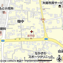 青森県八戸市新井田横町周辺の地図