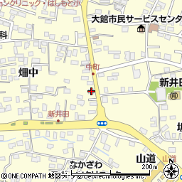 青森県八戸市新井田中町41周辺の地図