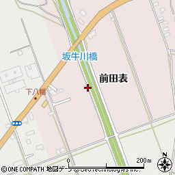 青森県八戸市田面木前田表周辺の地図