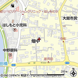 青森県八戸市新井田（畑中）周辺の地図