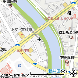 青森県八戸市田向橋下周辺の地図