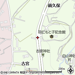 羽仁記念館前周辺の地図