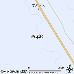 青森県五戸町（三戸郡）扇田（西ノ沢）周辺の地図