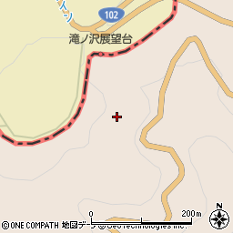 滝ノ沢展望台周辺の地図