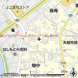 青森県八戸市新井田古館周辺の地図