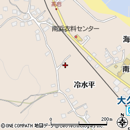 青森県八戸市鮫町冷水平周辺の地図