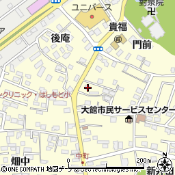 青森県八戸市新井田中町14周辺の地図