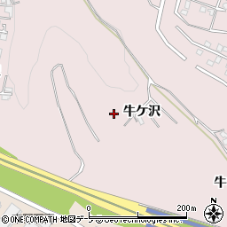 青森県八戸市根城（牛ケ沢）周辺の地図