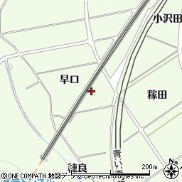 青森県八戸市櫛引早口周辺の地図