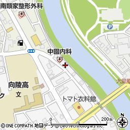 青森県八戸市田向野堰周辺の地図