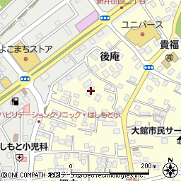 青森県八戸市新井田古館1-2周辺の地図