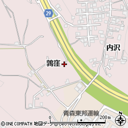 青森県八戸市田面木鶉窪周辺の地図