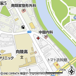 ミニストップ八戸田向店周辺の地図