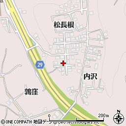 青森県八戸市田面木松長根6周辺の地図
