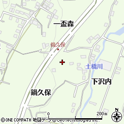 青森県八戸市沢里鍋久保22-1周辺の地図