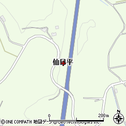 青森県八戸市櫛引仙日平周辺の地図