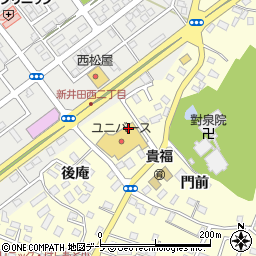 青森県八戸市新井田法光野周辺の地図