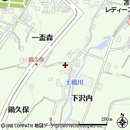 青森県八戸市沢里鍋久保19周辺の地図