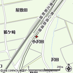 青森県八戸市櫛引小沢田周辺の地図