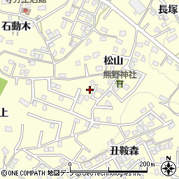 青森県八戸市新井田松山17-12周辺の地図