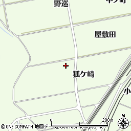 青森県八戸市櫛引狐ケ崎周辺の地図