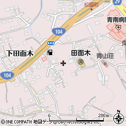 青森県八戸市田面木赤坂37周辺の地図