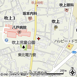 青森県八戸市吹上周辺の地図