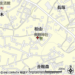 青森県八戸市新井田松山18周辺の地図