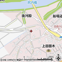 青森県八戸市田面木船場道下11周辺の地図