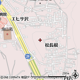 青森県八戸市田面木松長根周辺の地図