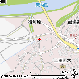 青森県八戸市田面木船場道下12周辺の地図