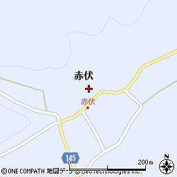 青森県十和田市滝沢赤伏周辺の地図